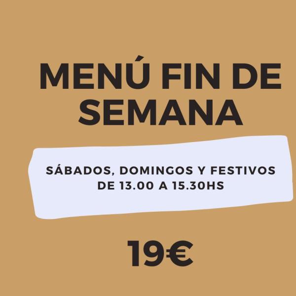 Menú fin de semana